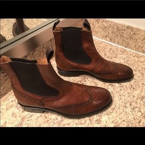 MERCANTI FIORENTINI Brogue WINGTIP Chelsea Boots